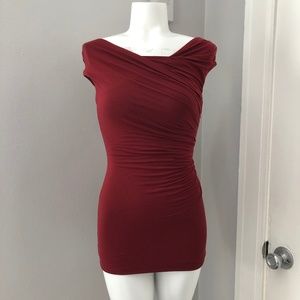 Bailey 44 Red Knit Jersey Top